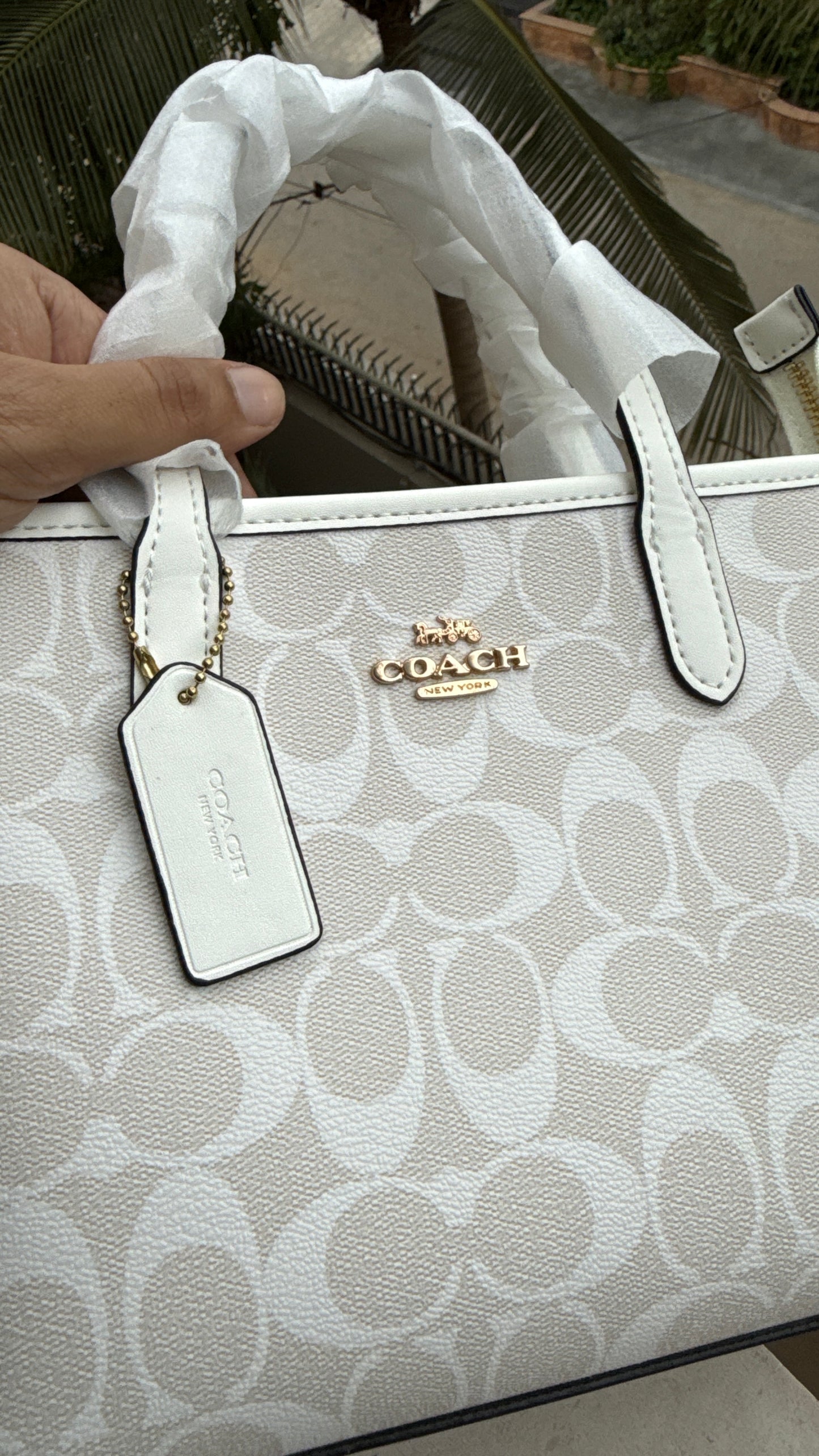 Coach City Mini Tote Bag-With Wallet & Charm Chain-Box Included-Master Plus Series.