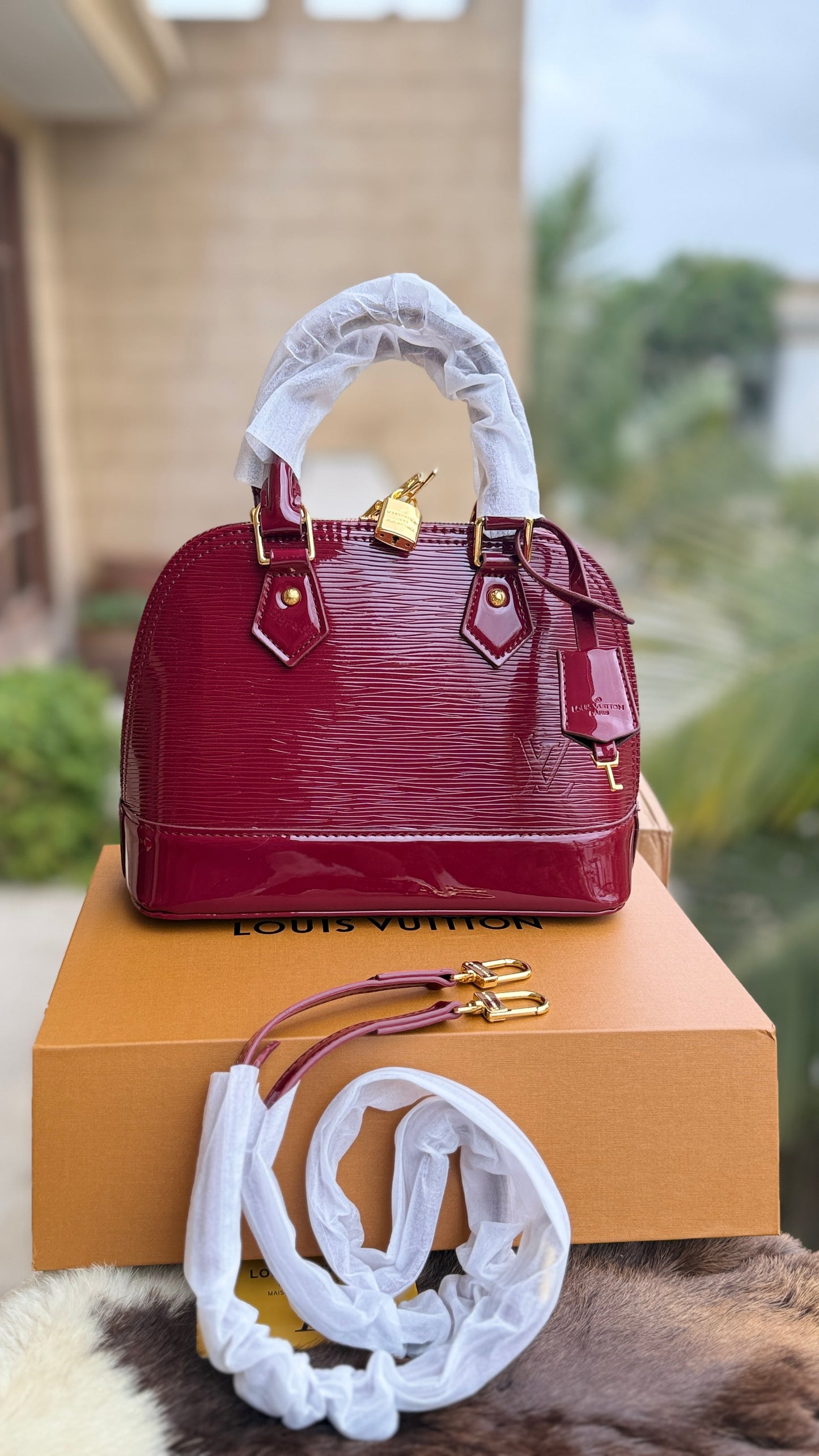 Louis Vuitton Electric Epi Alma BB handbag-Double box-Master Plus Series