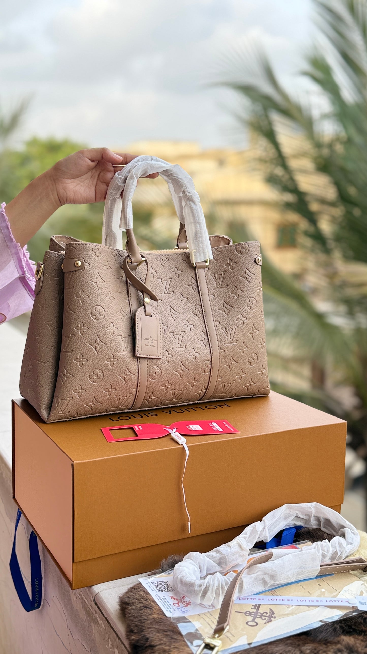 Louis Vuitton soufflot Tote With Double Box-Master Plus Series.