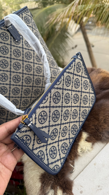 Tory Burch T Monogram Tote-Master Plus Series With Pouch
