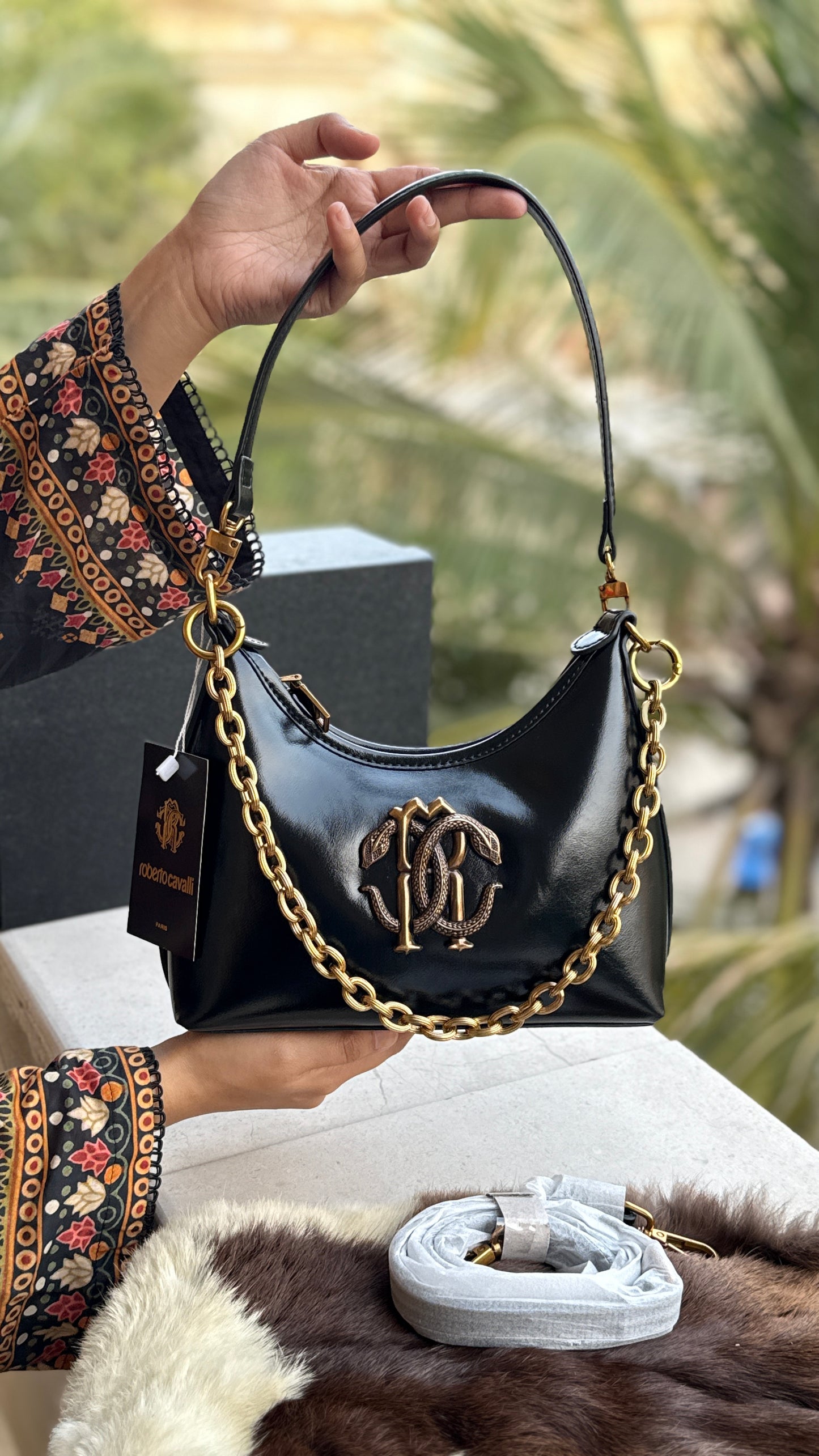 Roberto Cavalli Shoulder Bag-Master series with box