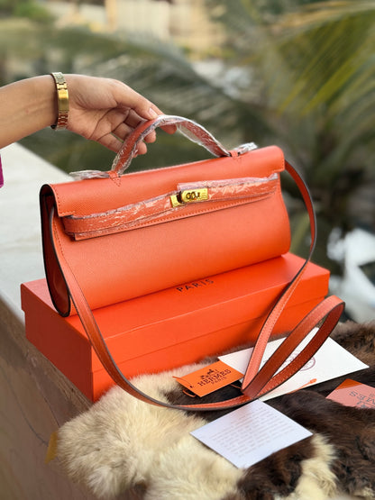Hermes Kelly Cut Clutch-Box included-Master Series