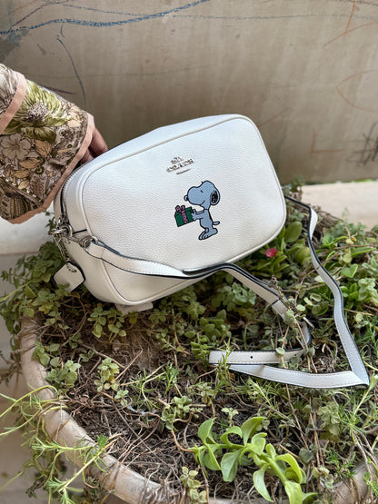 Coach X Peanuts Jamie Camera Bag with Snoopy Ski Motif-Same As Original-Master Series
