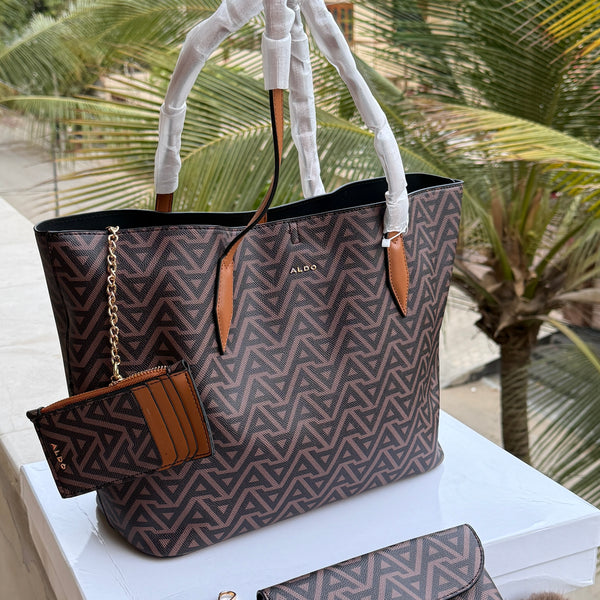 Aldo Tote-With Card Wallet & Pouch-With Box-Master Series