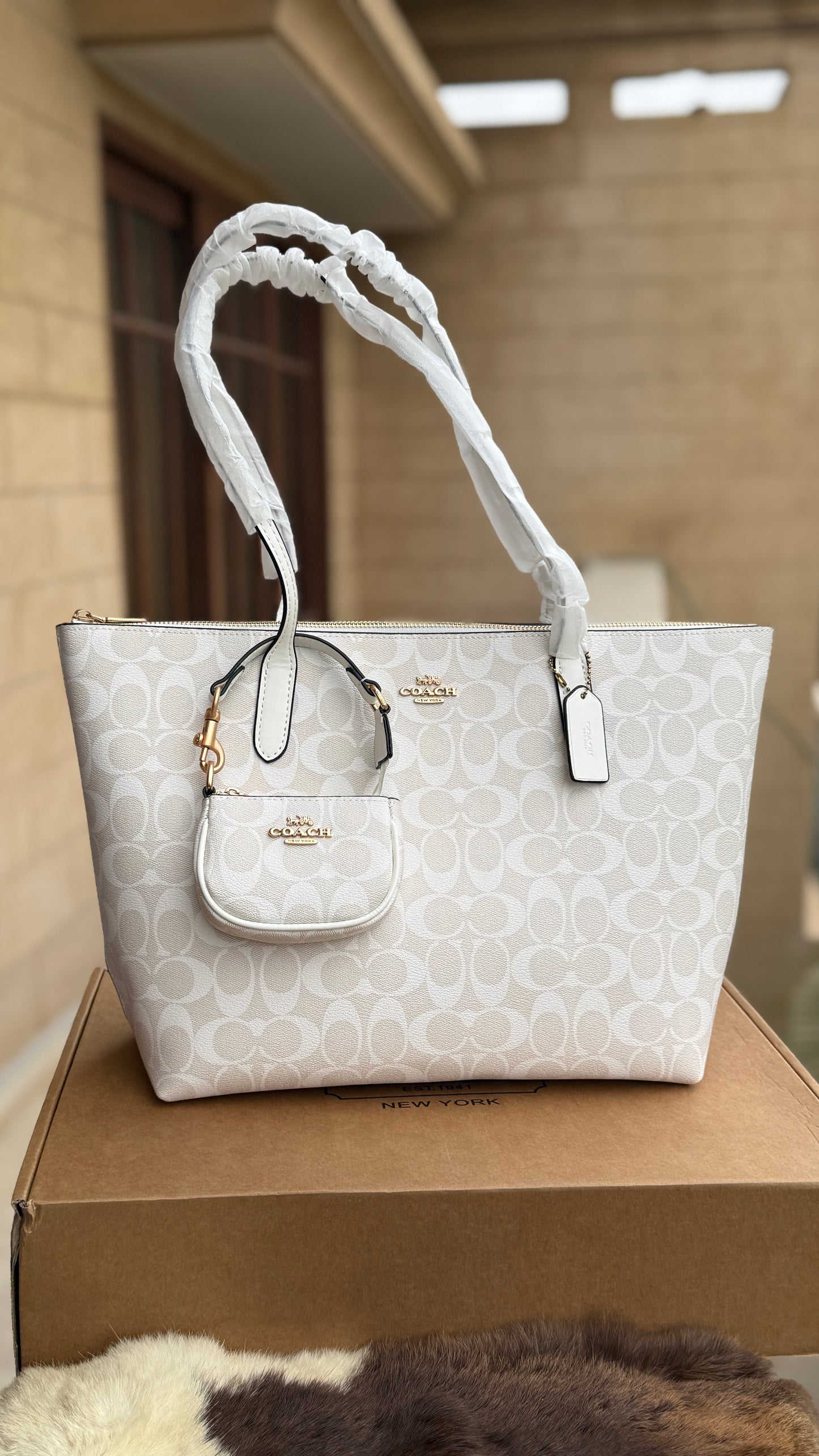 Coach Tote-With Coin Bag-Master Plus Series-With Box