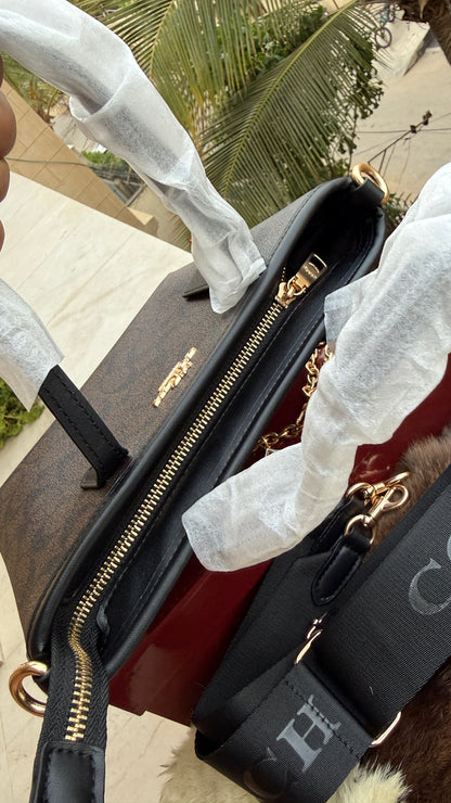 Coach City Mini Tote Bag-With Wallet & Charm Chain-Box Included-Master Plus Series.