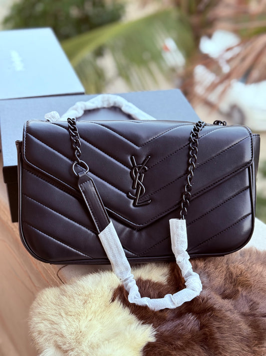 YSL Loulou Master Series With Box Full Black ( Master Series )
