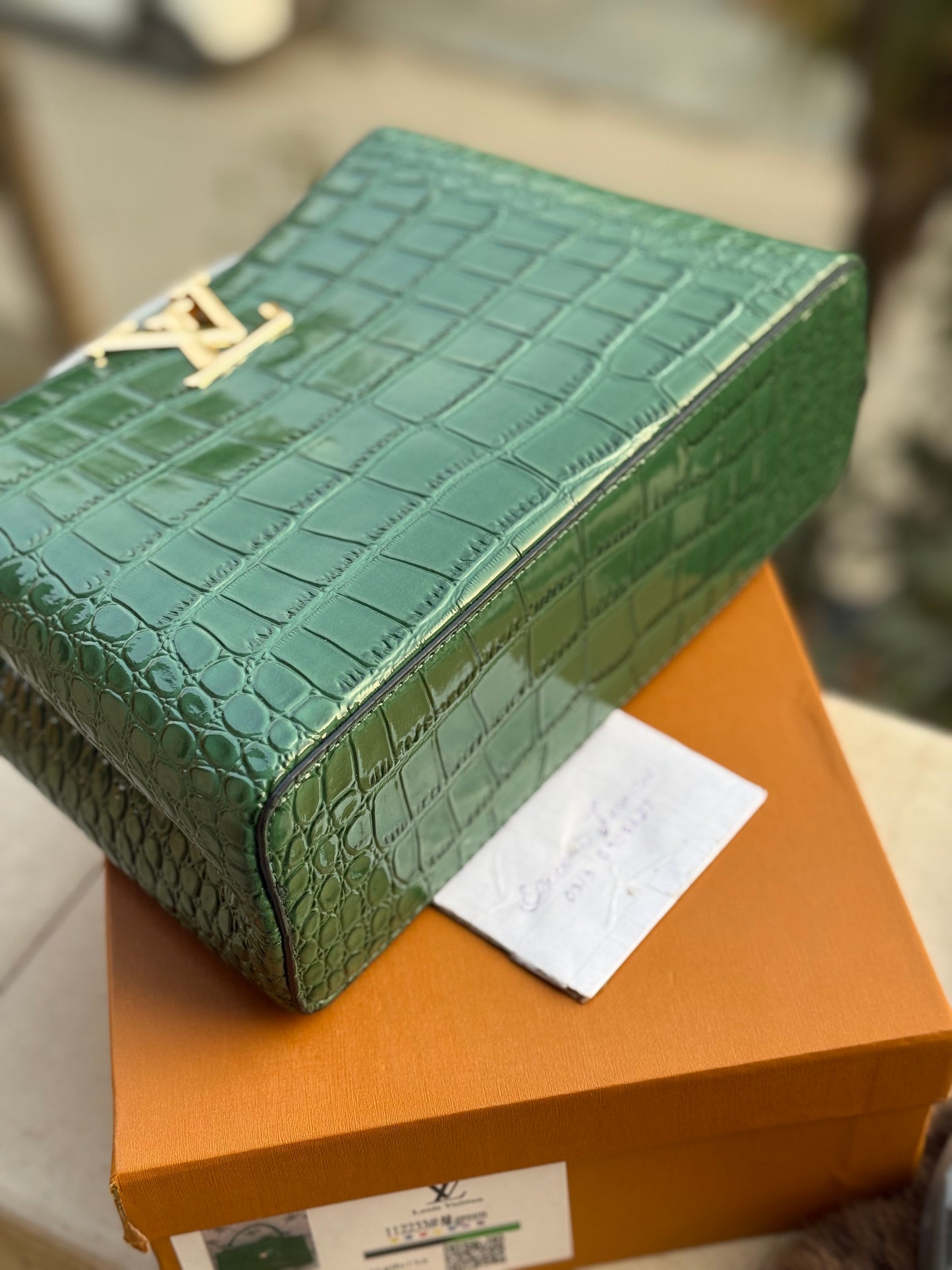 Louis Vuitton Cappucines BB Crocodile Pattern with box packaging