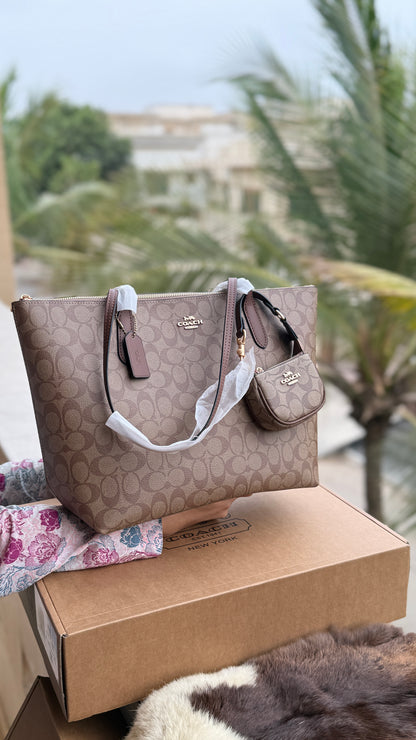 Coach Tote-With Coin Bag-Master Plus Series-With Box