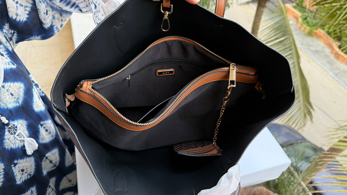 Aldo Tote-With Card Wallet & Pouch-With Box-Master Series