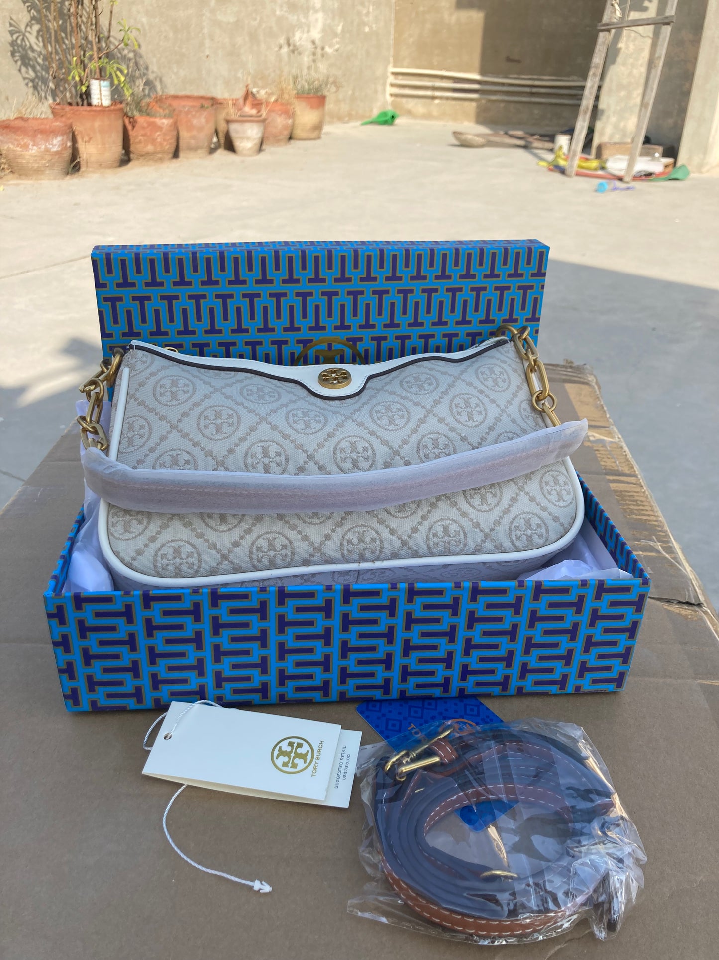 Tory Burch T Monogram Studio Bag- Master series