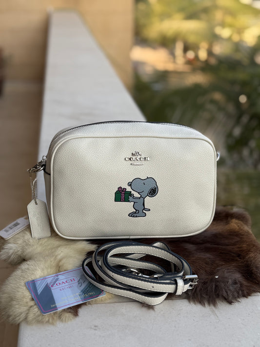 Coach X Peanuts Jamie Camera Bag with Snoopy Ski Motif-Same As Original-Master Series