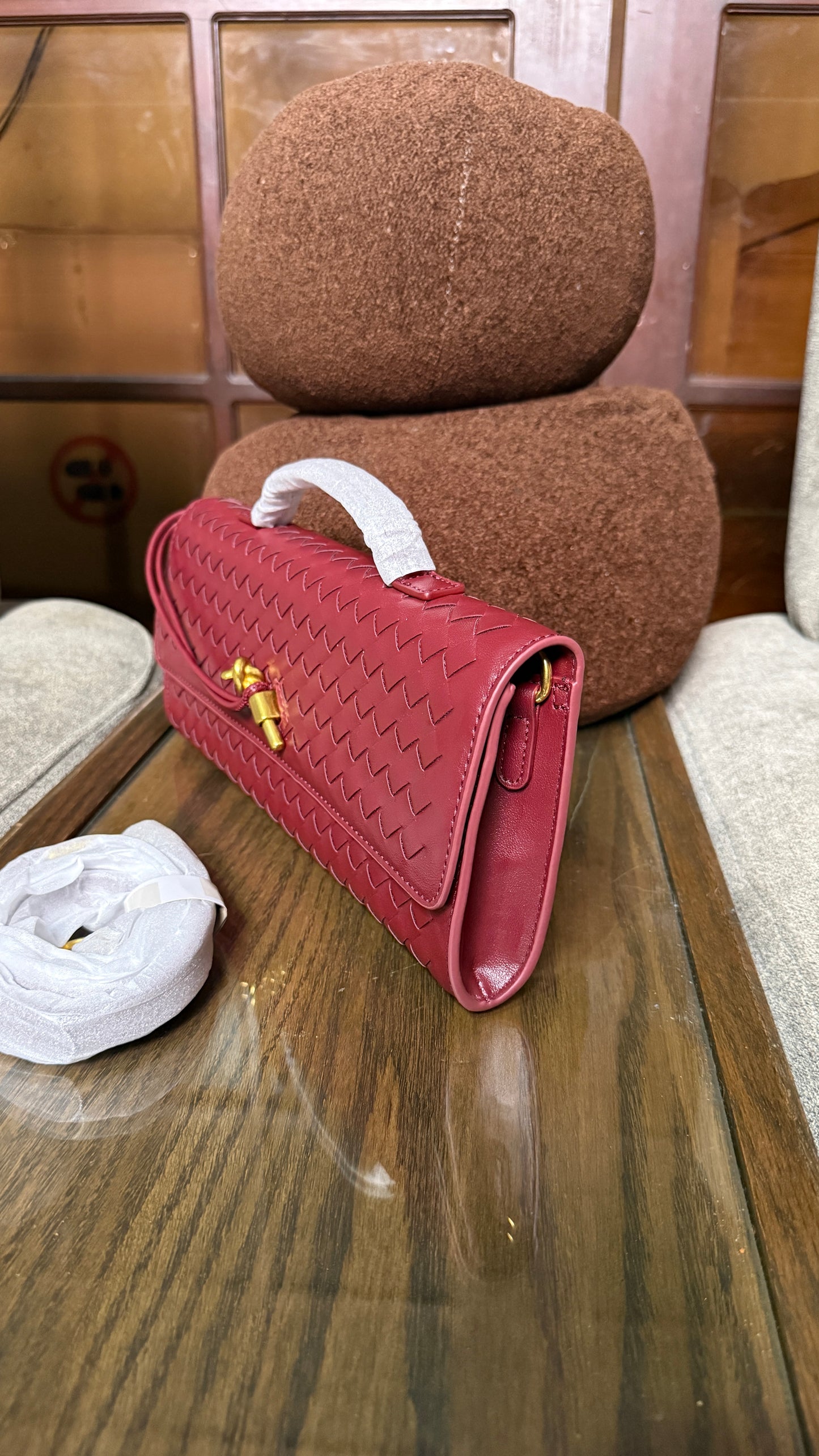 Bottega Venetta Andiamo Clutch.
