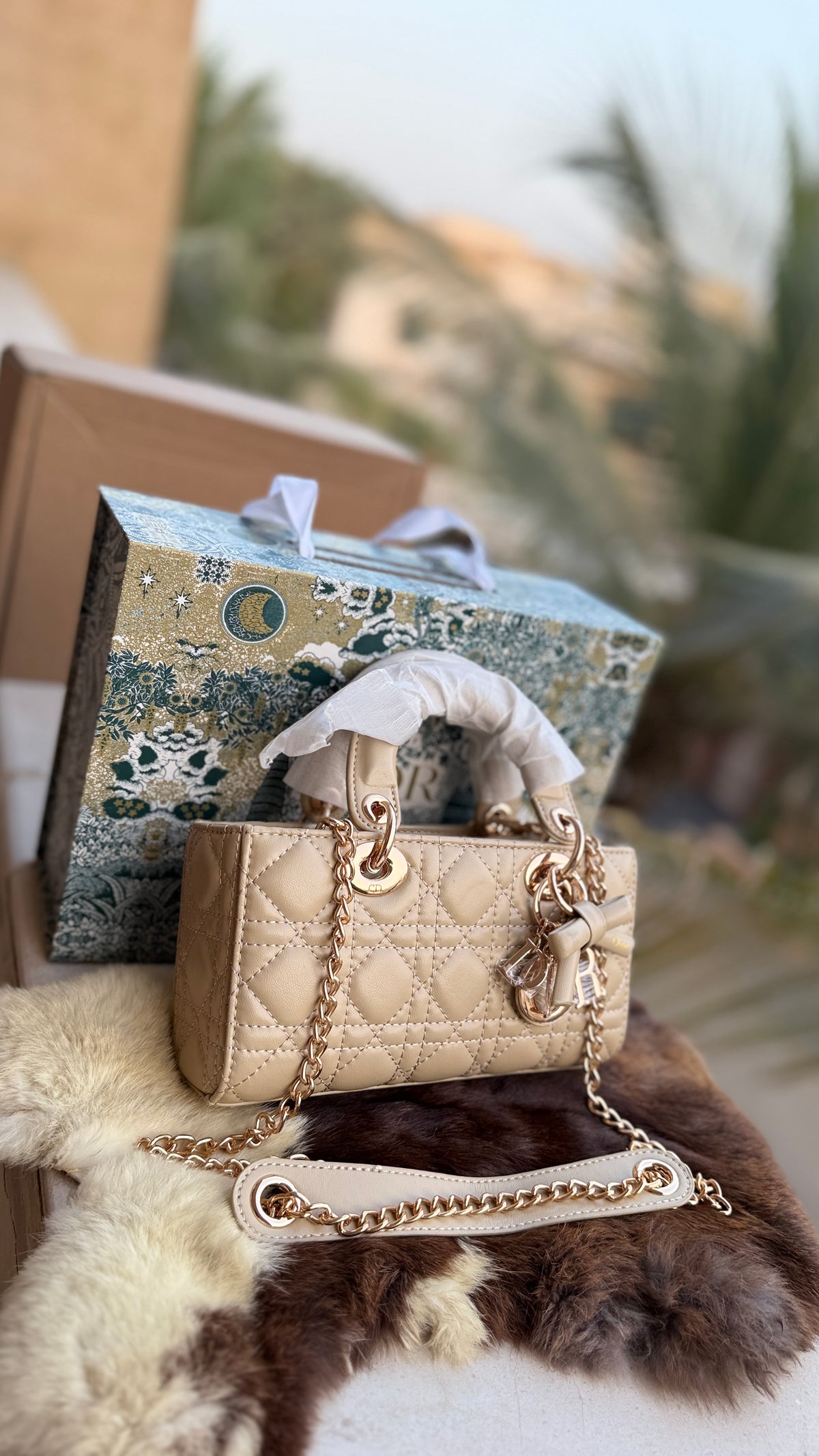 Lady D-Joy Bag-Bow Edition-AAA Series-Double Folding box