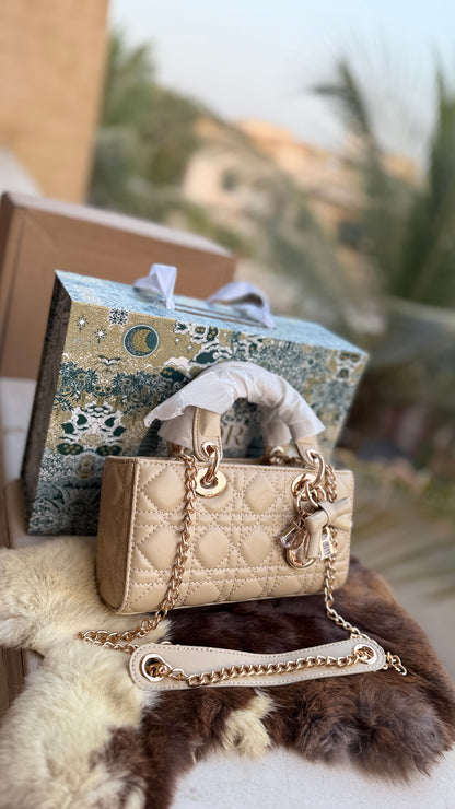 Lady D-Joy Bag-Bow Edition-AAA Series-Double Folding box