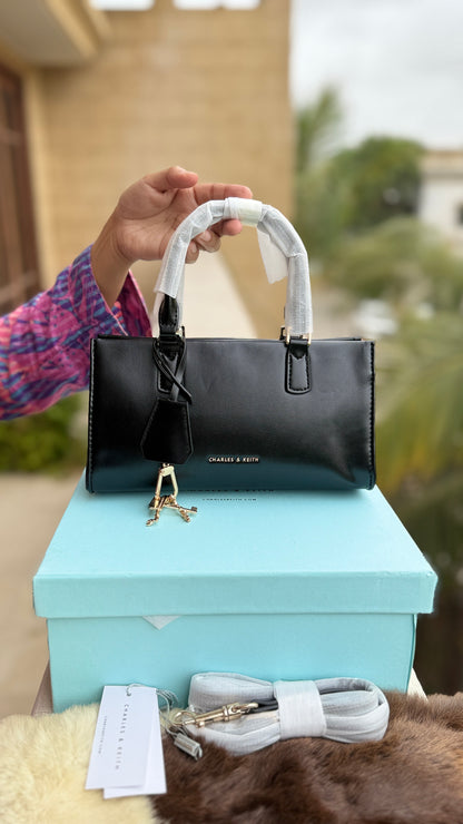 Charles & Keith Mini Kerry Top Handle Bag-Master Plus Series-With Box