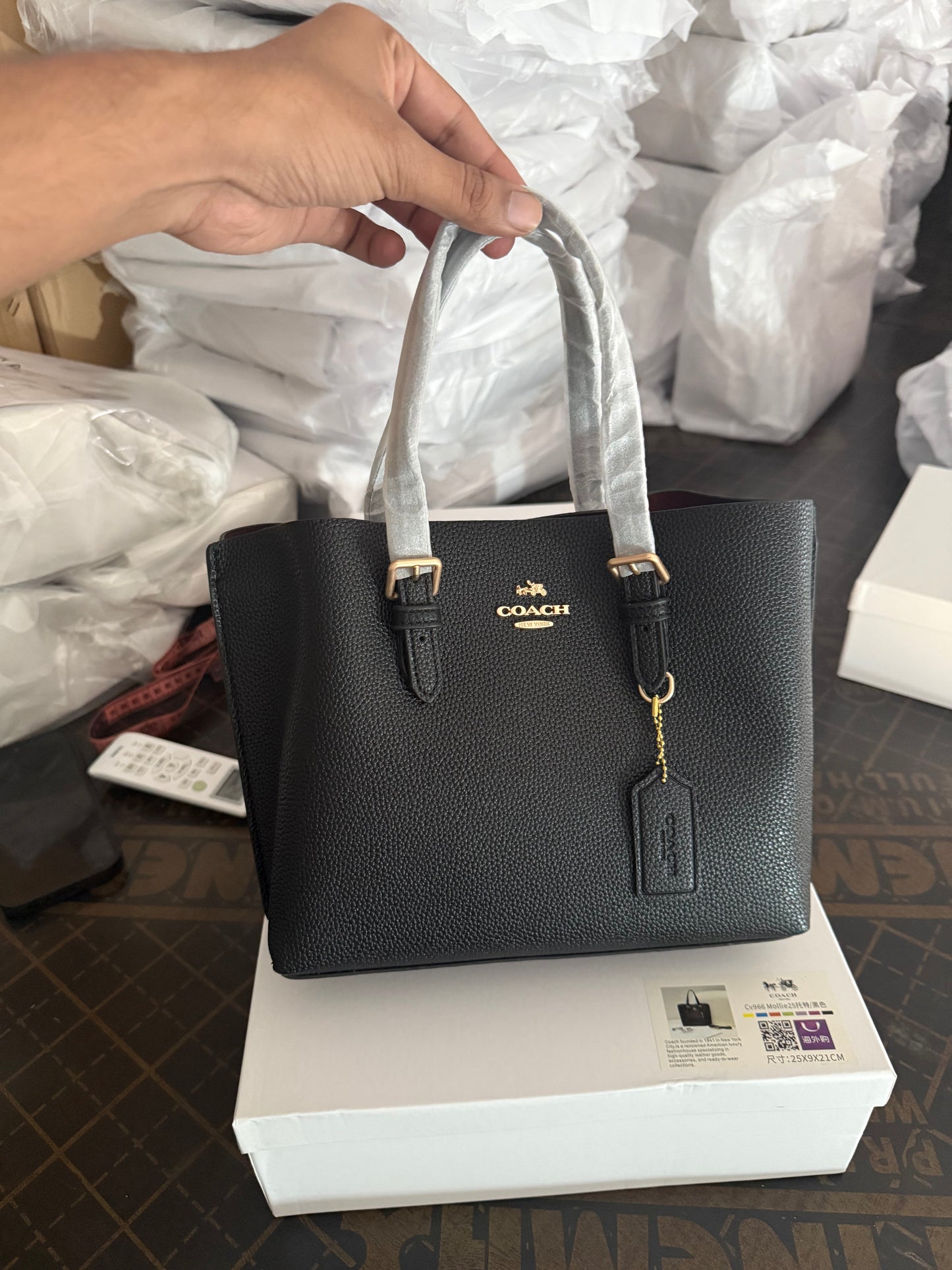 Coach Mollie 25 Tote Bag! Master Series With Box Packaging.