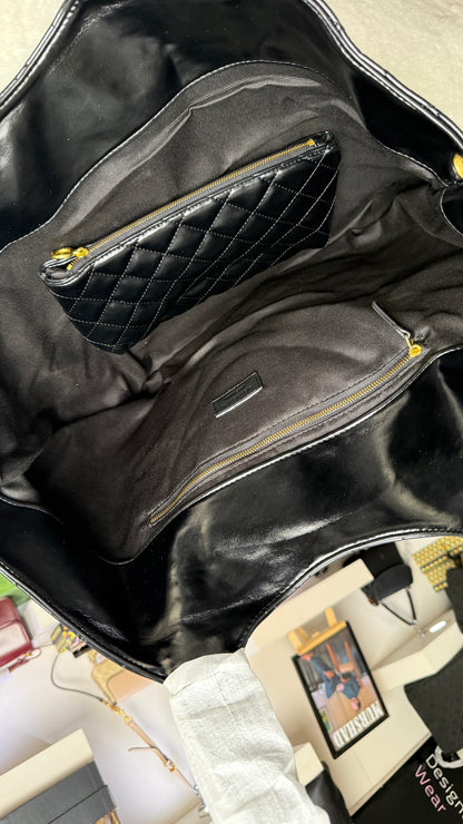 YSL  Saint Laurent Icare Maxi Matelassé Leather Tote-Master Plus Series.