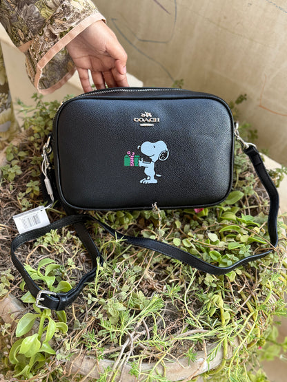 Coach X Peanuts Jamie Camera Bag with Snoopy Ski Motif-Same As Original-Master Series