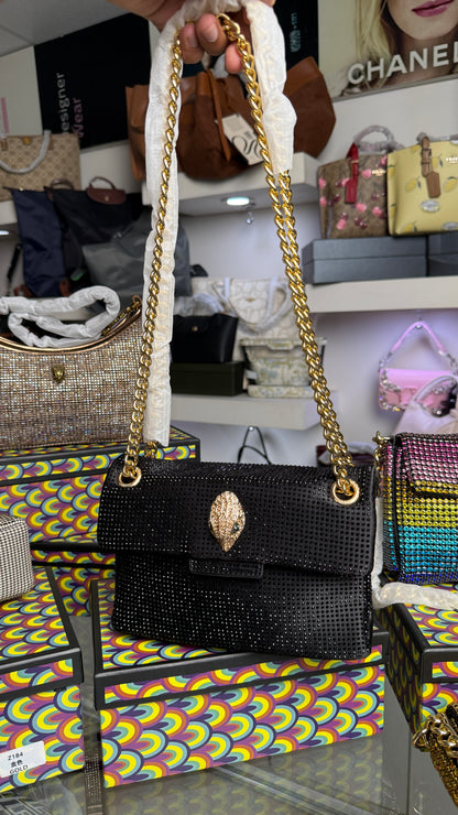 Kurt Geiger London Mini Kensington houndstooth tote bag with box