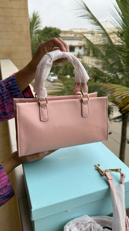 Charles & Keith Mini Kerry Top Handle Bag-Master Plus Series-With Box