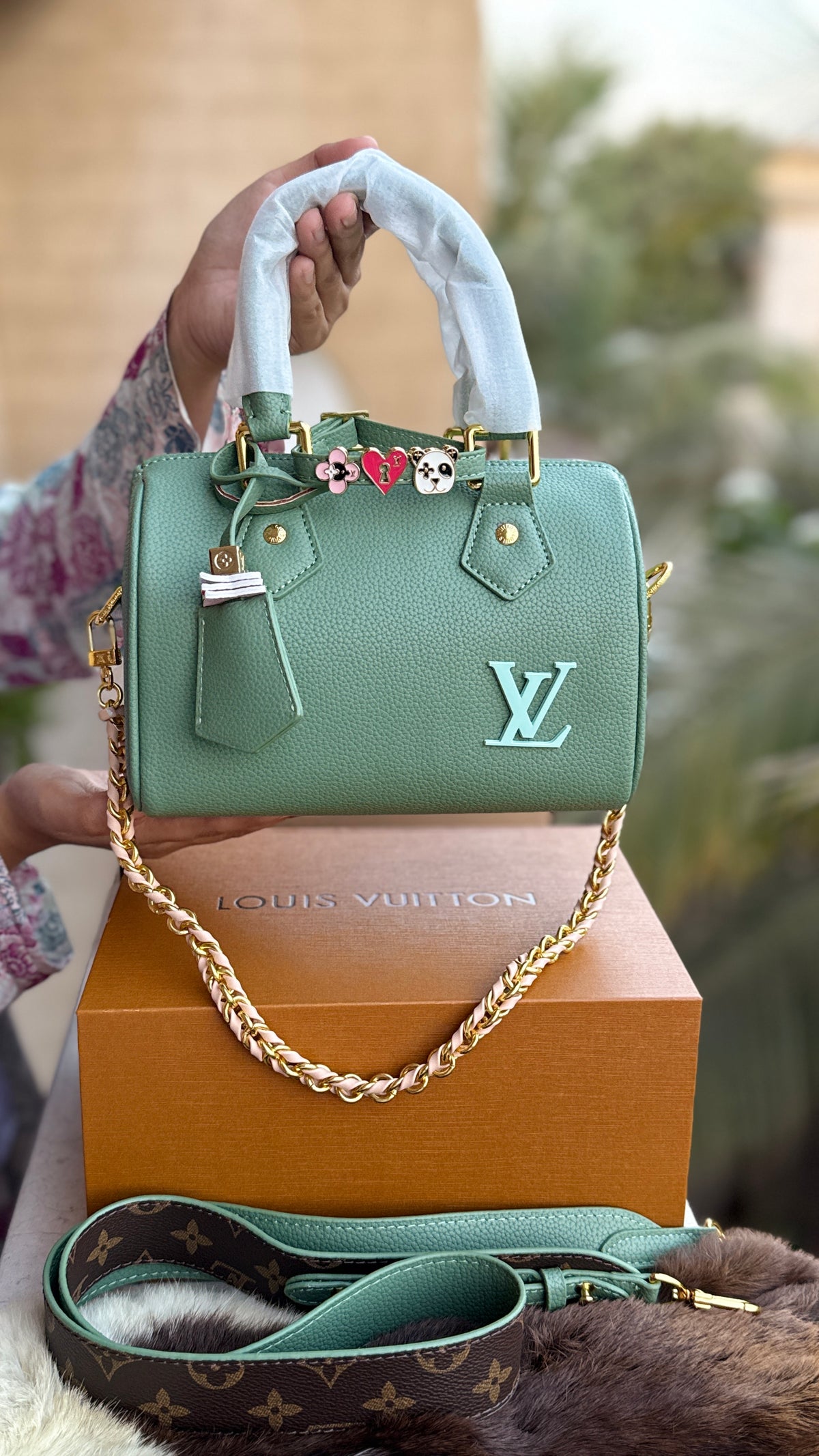 Louis Vuitton Speedy Nano-AAA Series-double Folding box