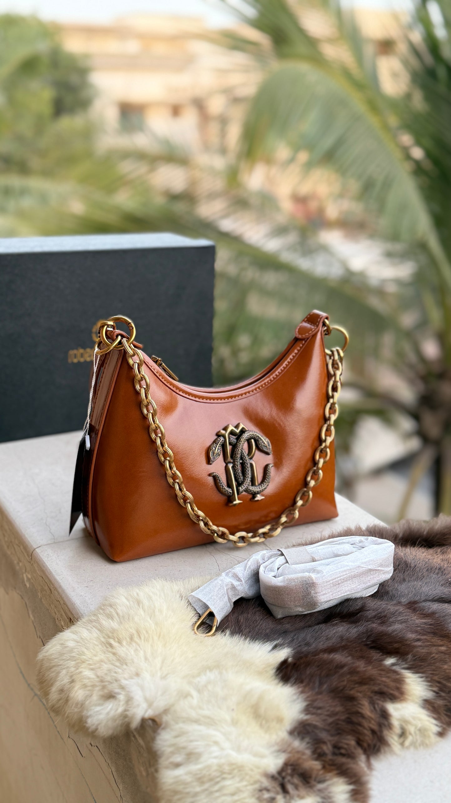 Roberto Cavalli Shoulder Bag-Master series with box.