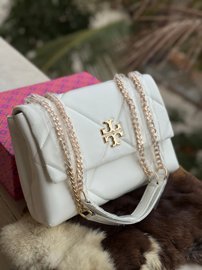 TORY BURCH KIRA DIAMOND QUILT SHOULDER BAG With Box ( Master Series )