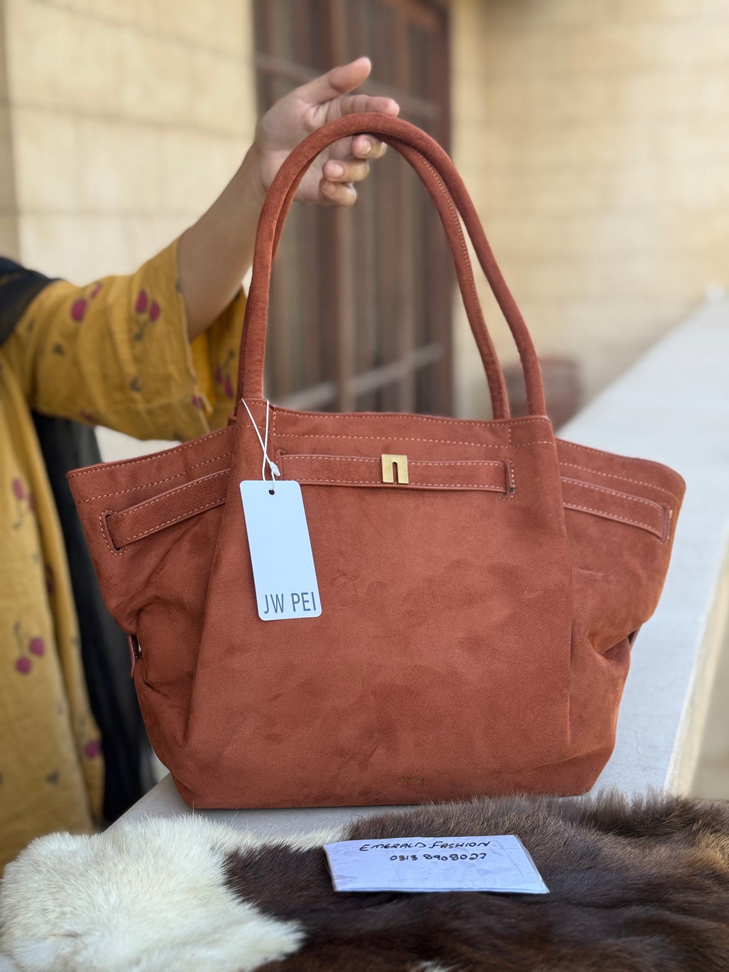 JW PEI Hana Medium Suede Tote Bag-Same as original-Master Series