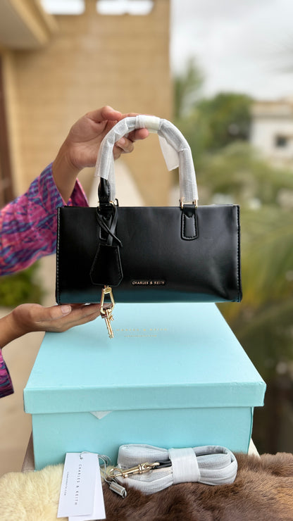 Charles & Keith Mini Kerry Top Handle Bag-Master Plus Series-With Box