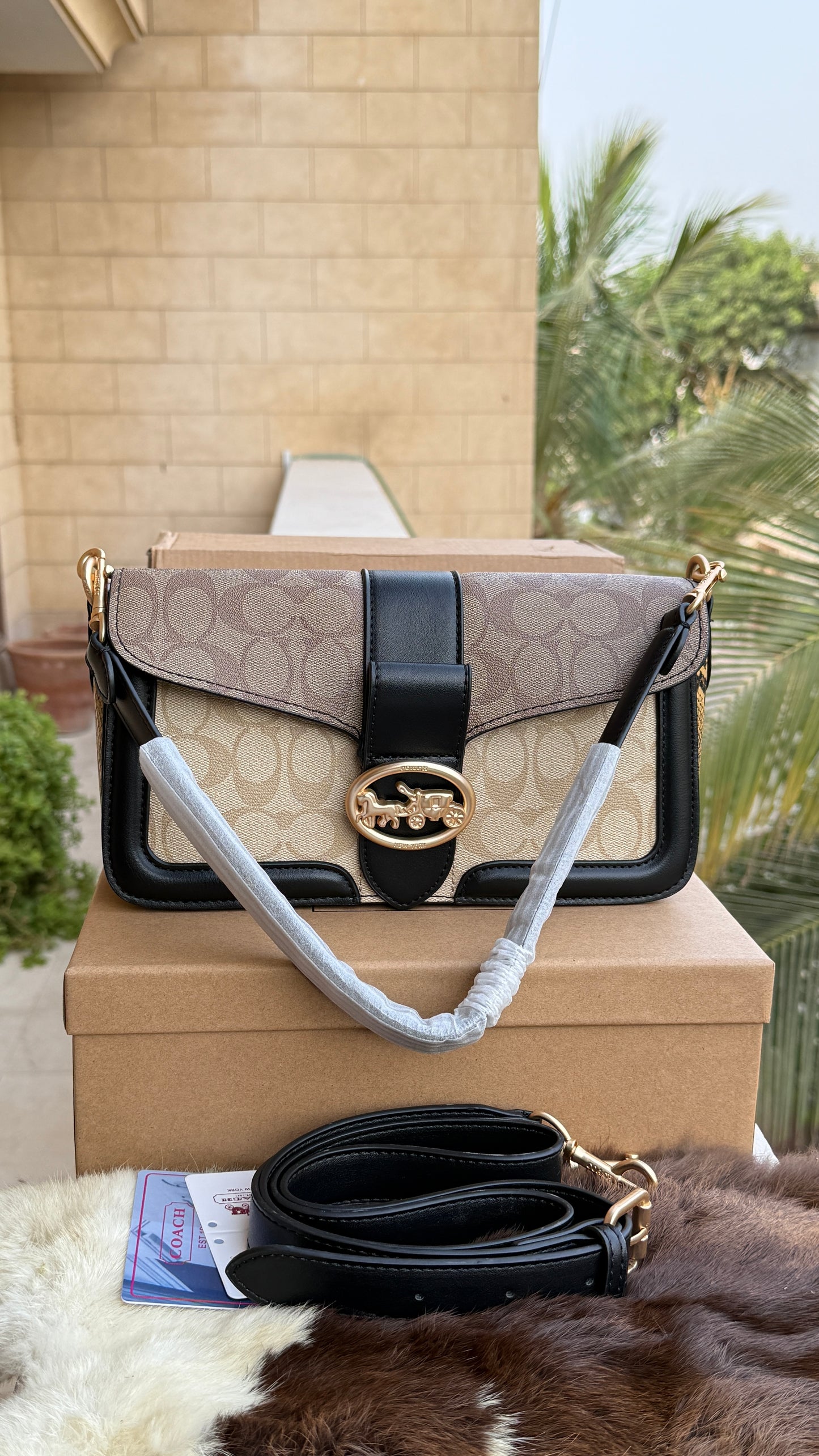 Coach Georgie Shoulder Bag-Double Folding Box-Master Plus Series