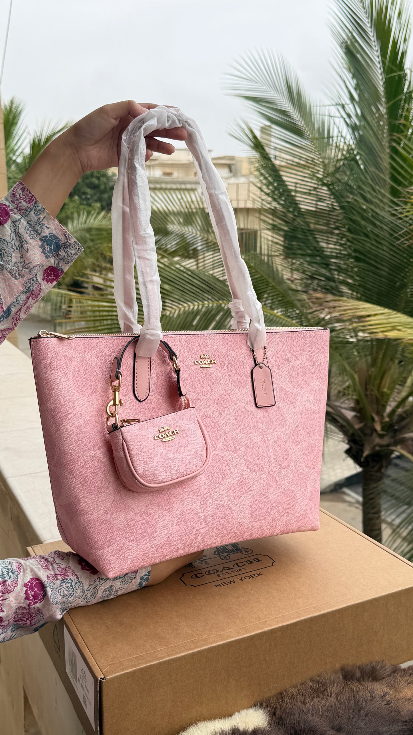 Coach Tote-With Coin Bag-Master Plus Series-With Box