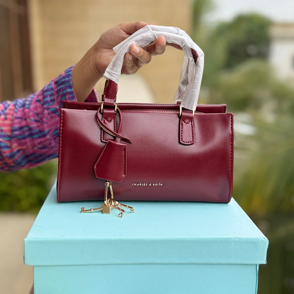 Charles & Keith Mini Kerry Top Handle Bag-Master Plus Series-With Box