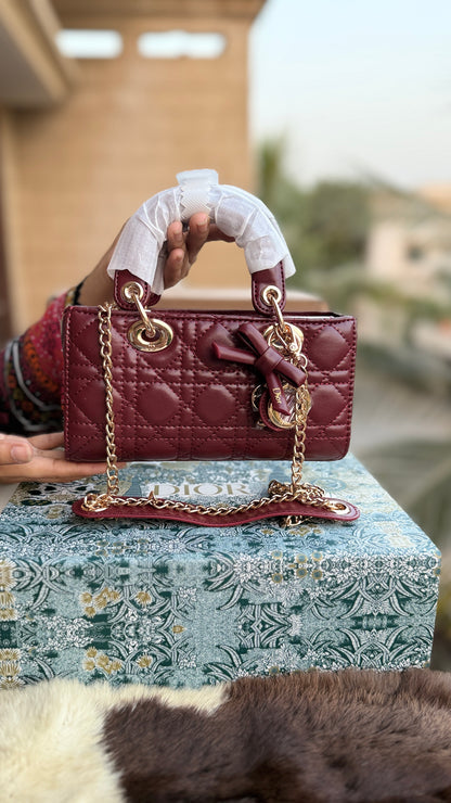 Lady D-Joy Bag-Bow Edition-AAA Series-Double Folding box
