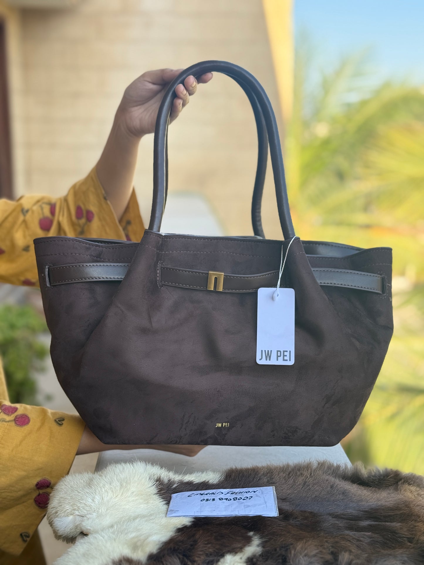 JW PEI Hana Medium Suede Tote Bag-Same as original-Master Series