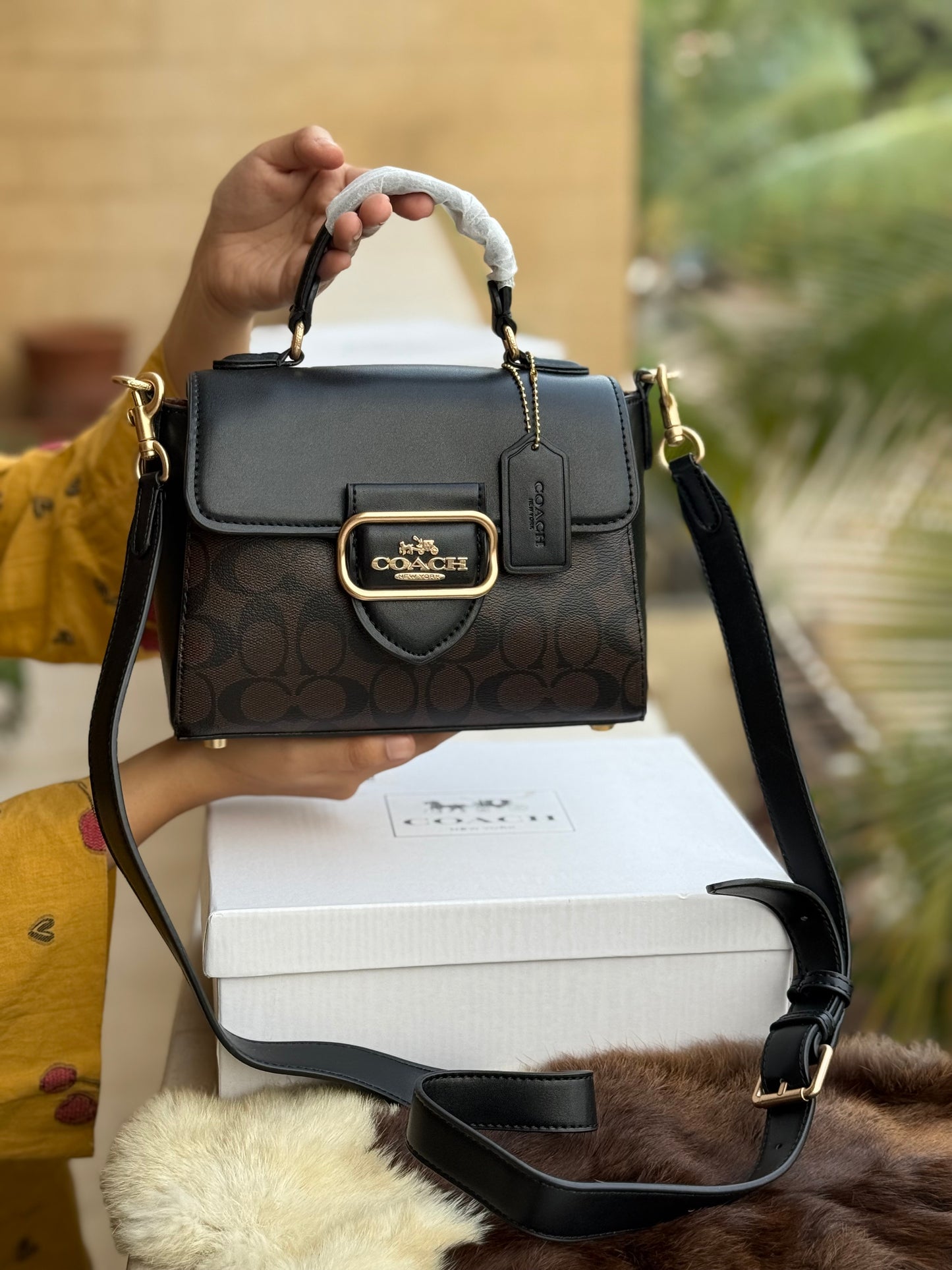 Coach Morgan Sqaure Top Handle With Box-Master Plus Series