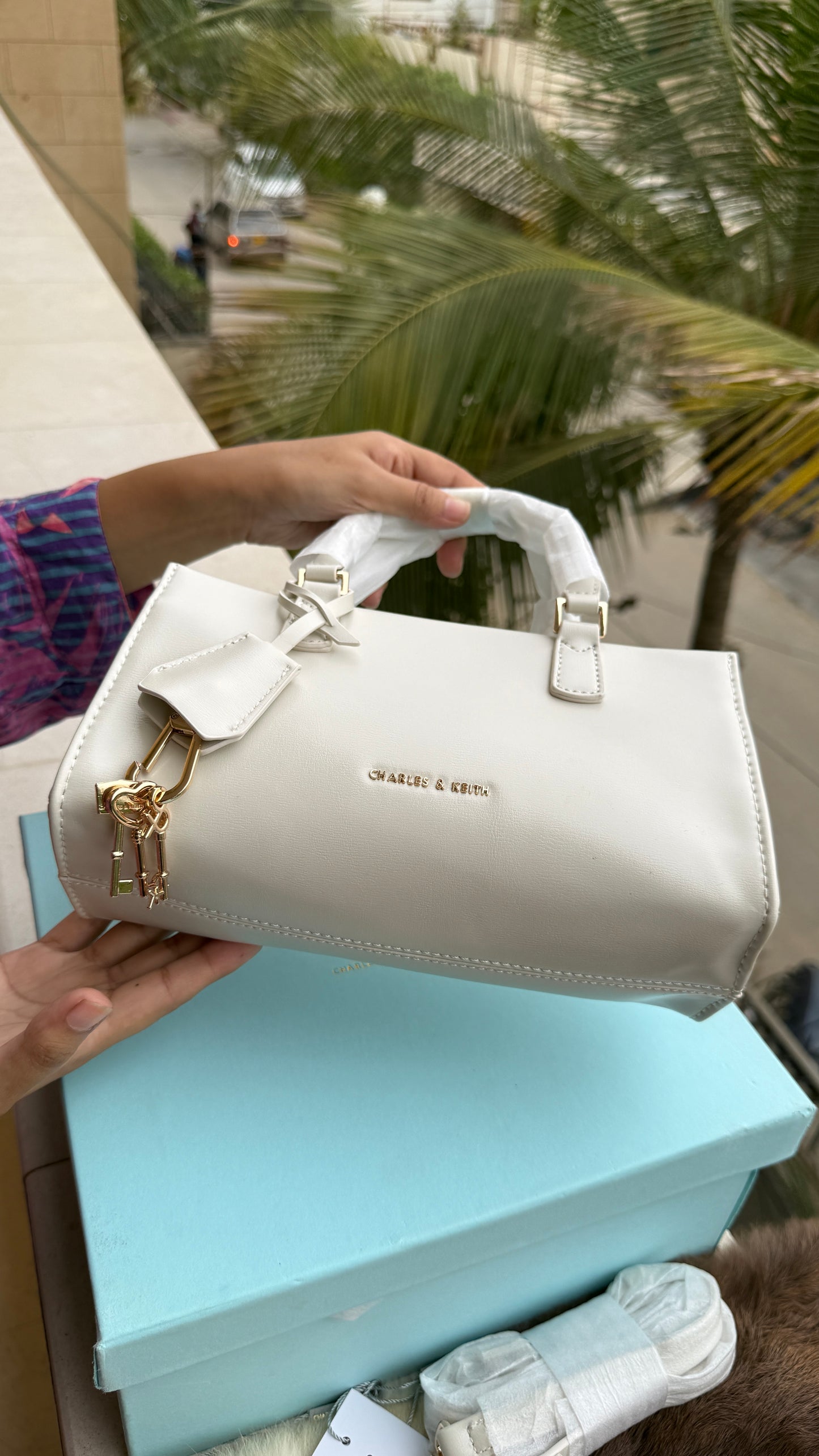 Charles & Keith Mini Kerry Top Handle Bag-Master Plus Series-With Box