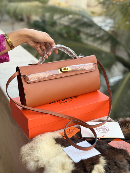 Hermes Kelly Cut Clutch-Box included-Master Series