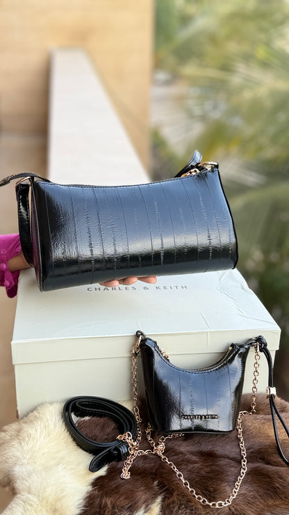 Charles & Keith Shoulder With Micro Bag-With box-Master Series