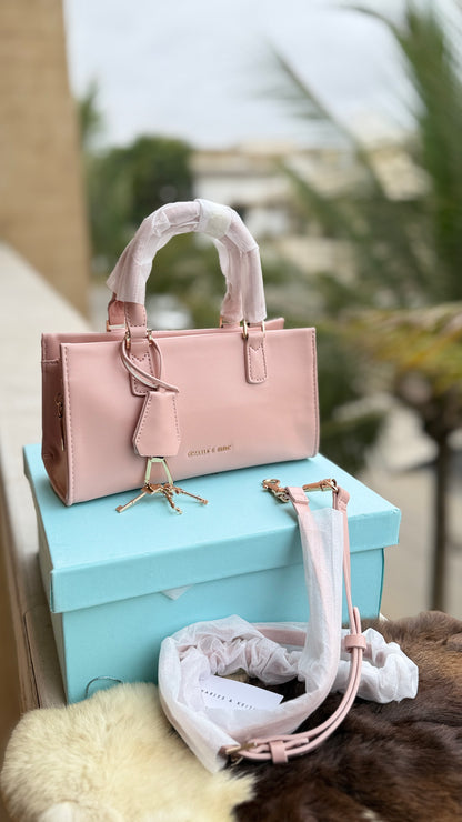 Charles & Keith Mini Kerry Top Handle Bag-Master Plus Series-With Box