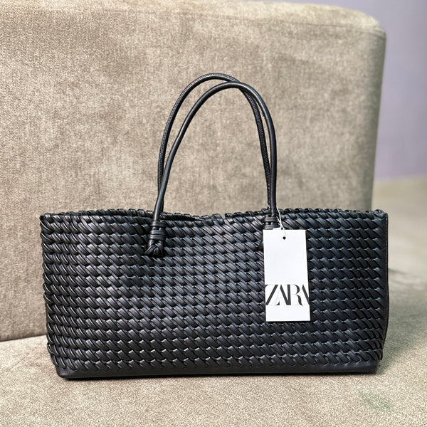 Zara braided elongated Shoulder/tote bag-Master Plus Series