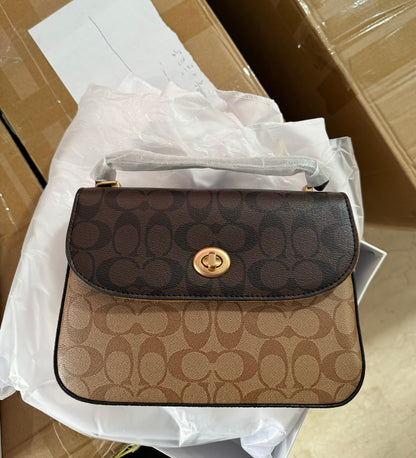 Coach Marlie Top Handle Satchel With Box.