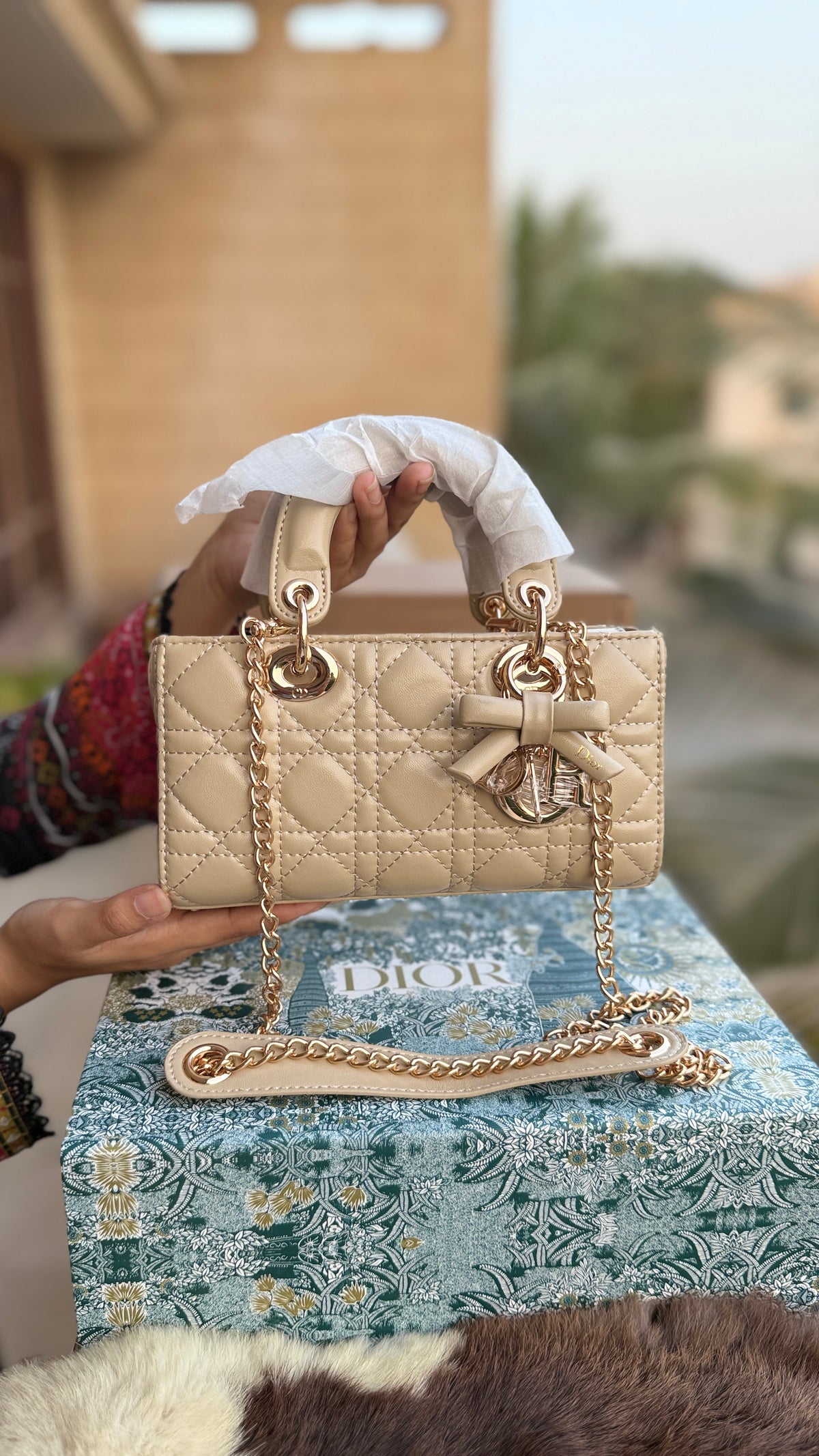 Lady D-Joy Bag-Bow Edition-AAA Series-Double Folding box