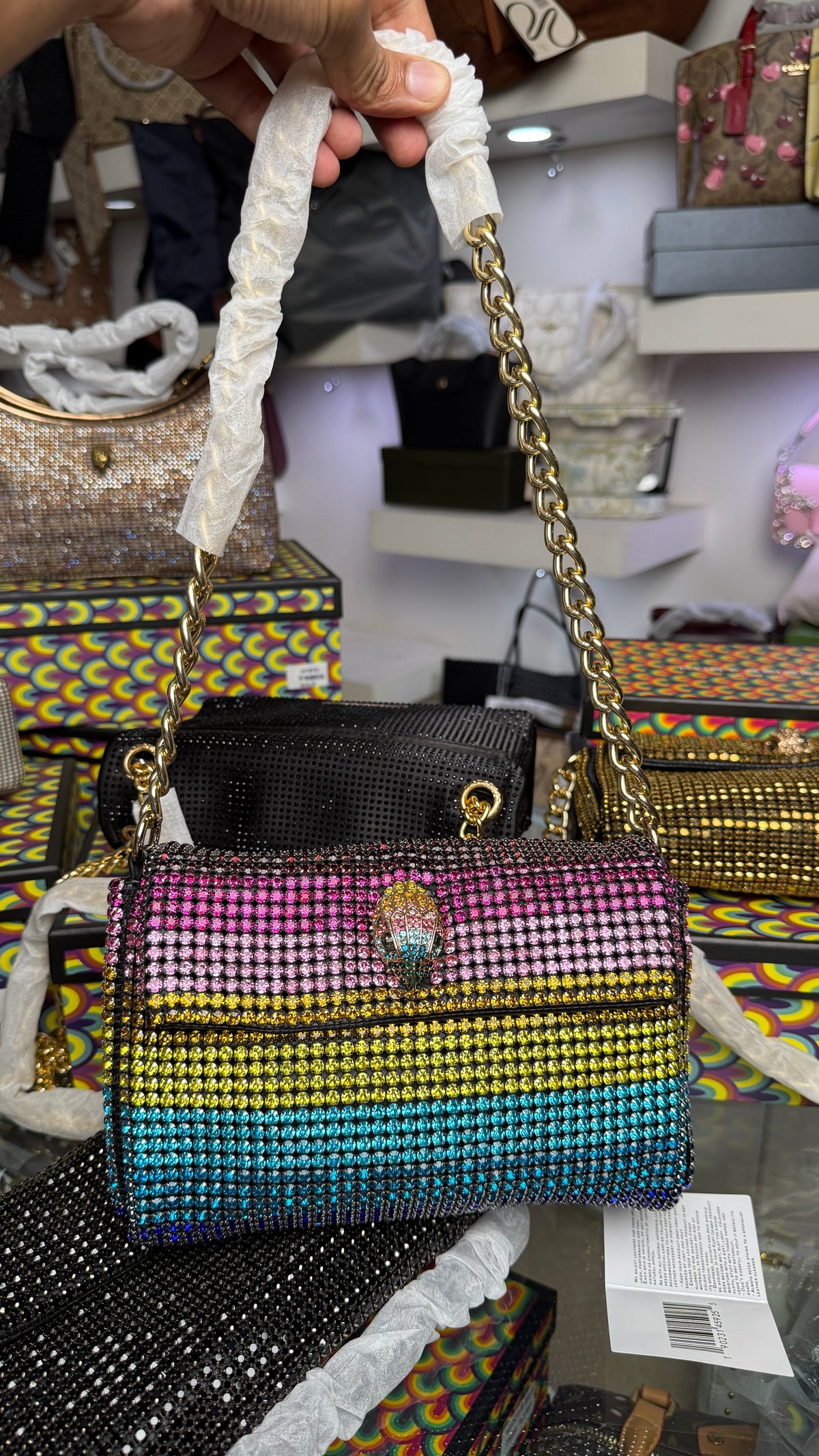 Kurt Geiger London Small Party Shoulder Bag With box