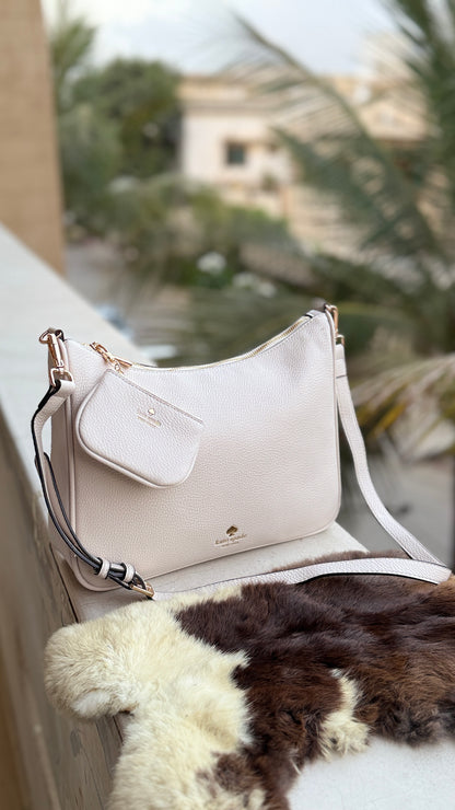 Kate Spade Emma Large Crossbody bag With mini pouch-Master Plus series Beige