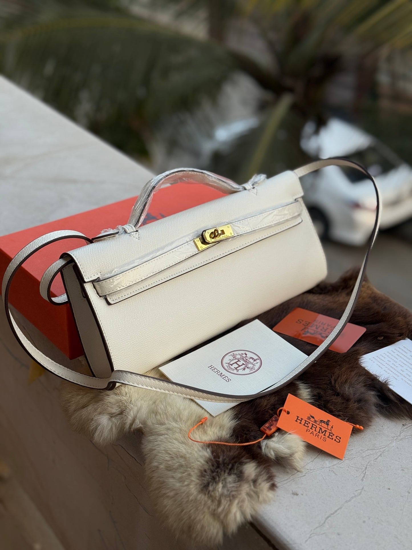 Hermes Kelly Cut Clutch-Box included-Master Series