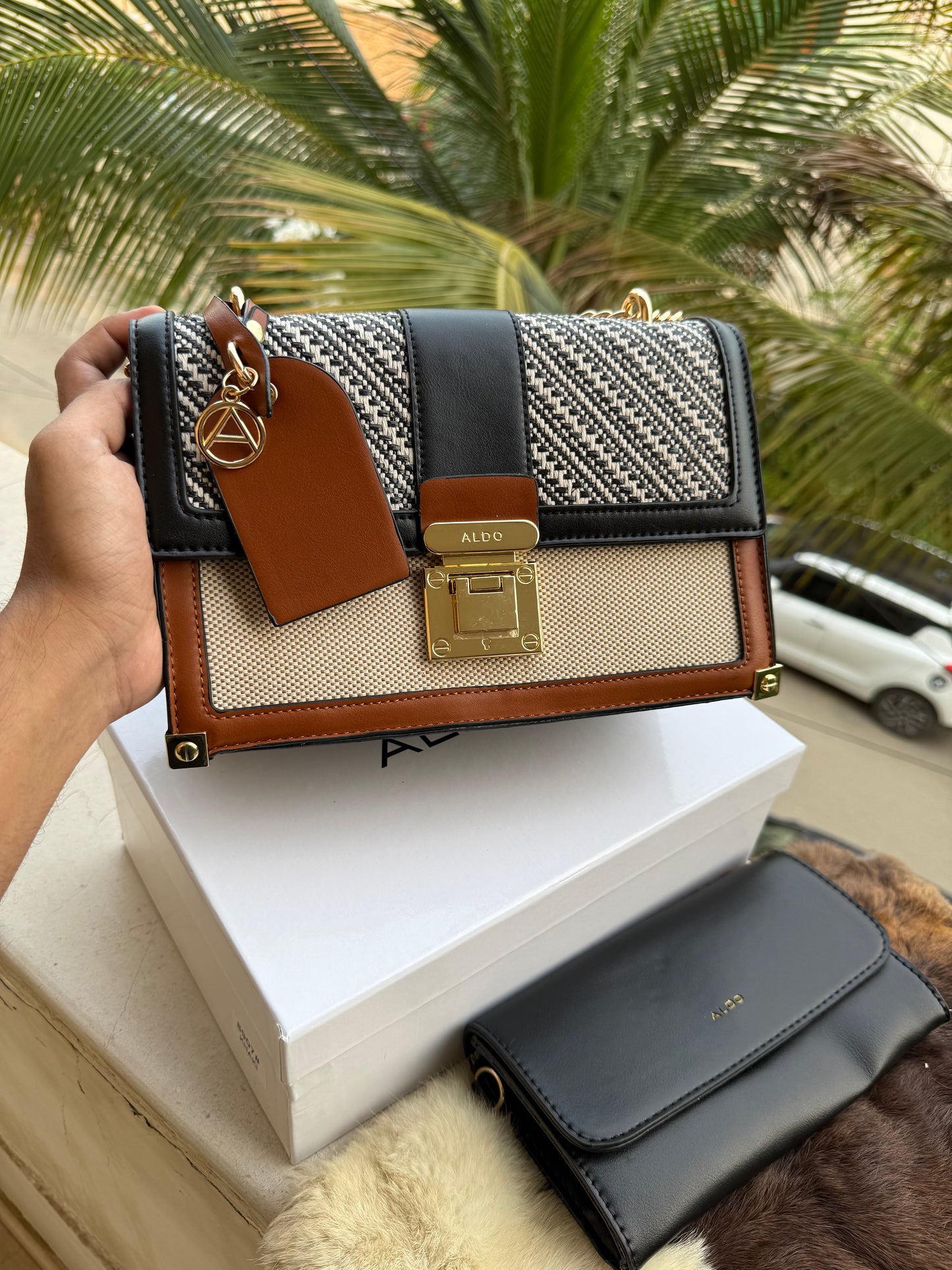 Aldo Alanderiel Crossbody with pouch and box