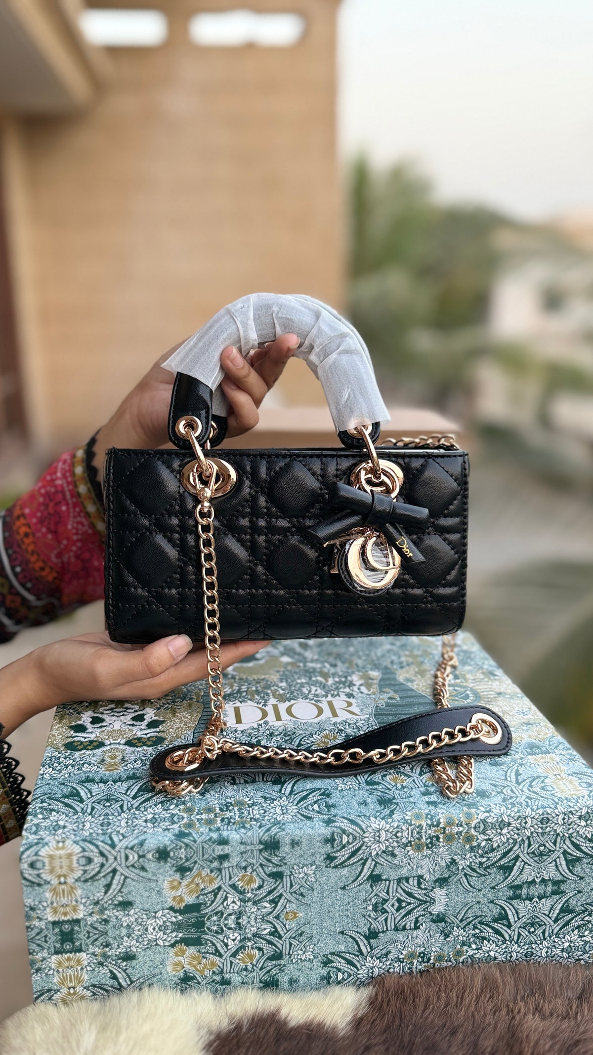 Lady D-Joy Bag-Bow Edition-AAA Series-Double Folding box