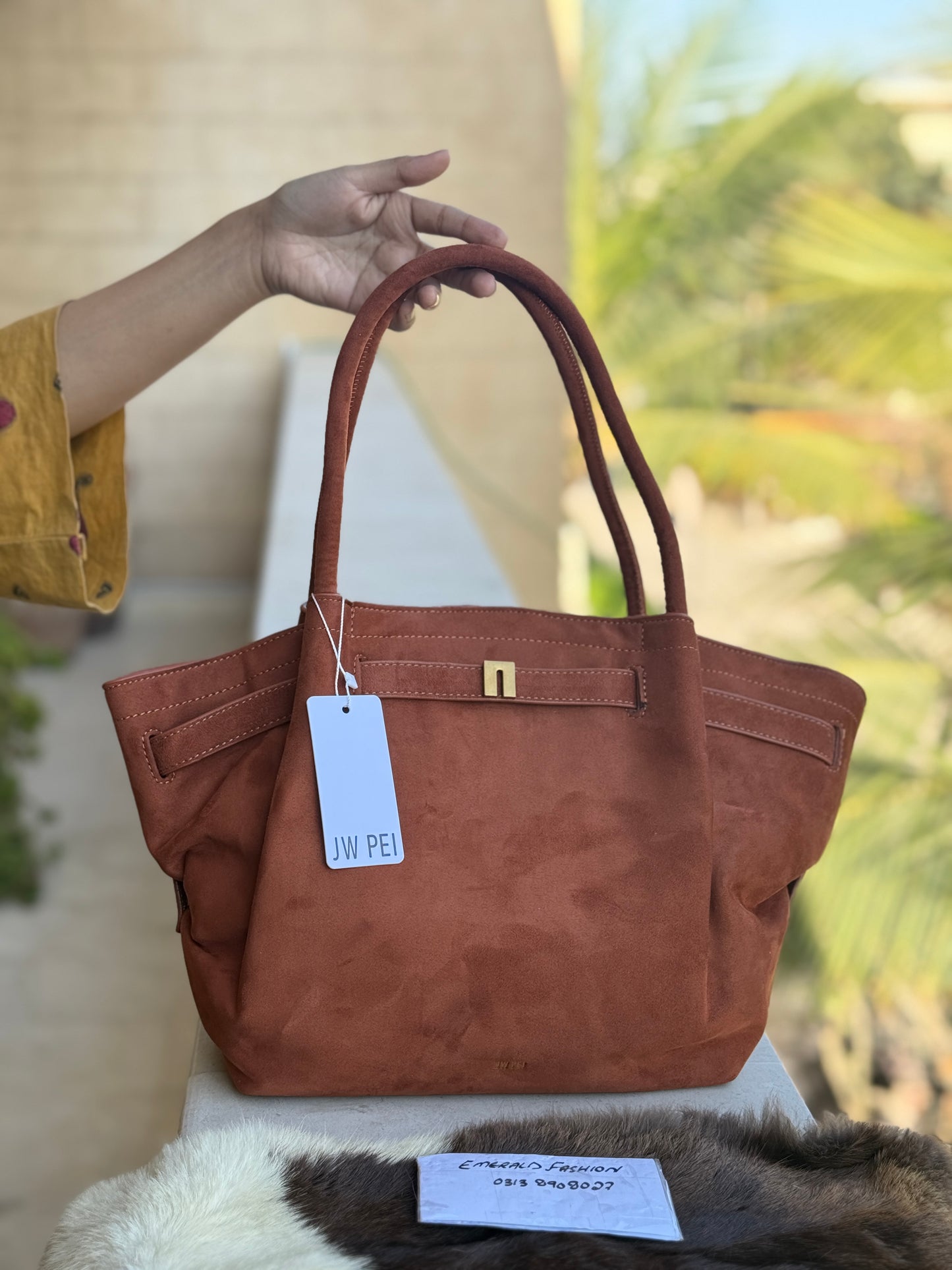 JW PEI Hana Medium Suede Tote Bag-Same as original-Master Series
