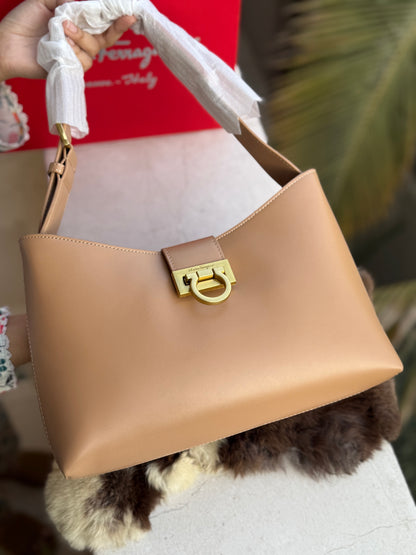 Salvatore Ferragamo Trifolio shoulder bag-Master Series-With Paper Bag-Same As Original